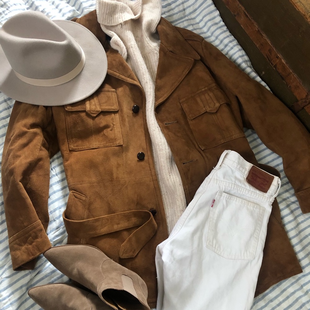 Vintage genuine suede jacket